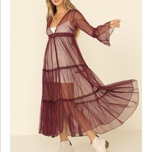 NWT Garnet Lucia duster KIMONO Band of Gypsies